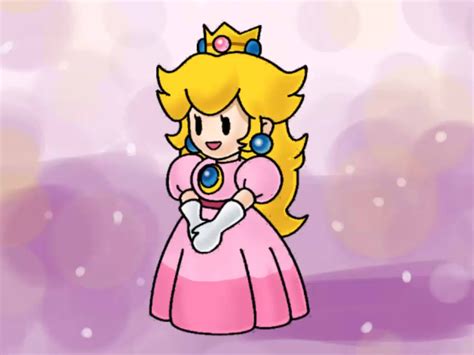 princess peach cartoon|simple princess peach drawing.